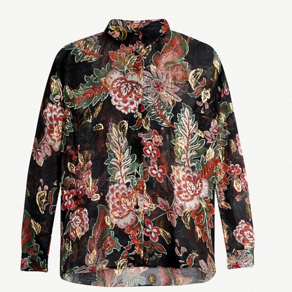 THE KOOPLES Bollywood metallic floral-print shirt - Picture 5 of 12